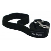 HIP DOGGIE GUINZAGLIO IN FETTUCCIA NERO